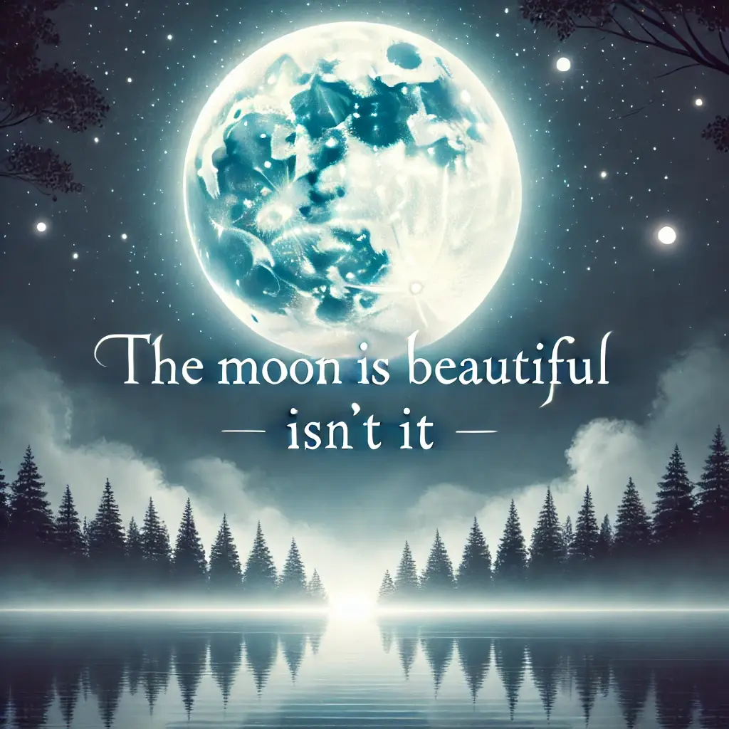 The Moon Is Beautiful Isn’t It? A Poetic Charm